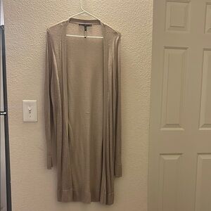 White House Black Market Tan Cardigan Sweater